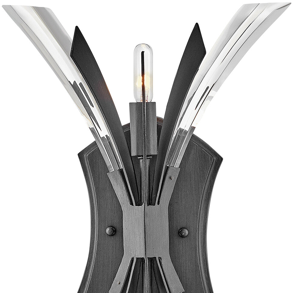 Vida LED 9 inch Brushed Graphite Sconce Wall Light