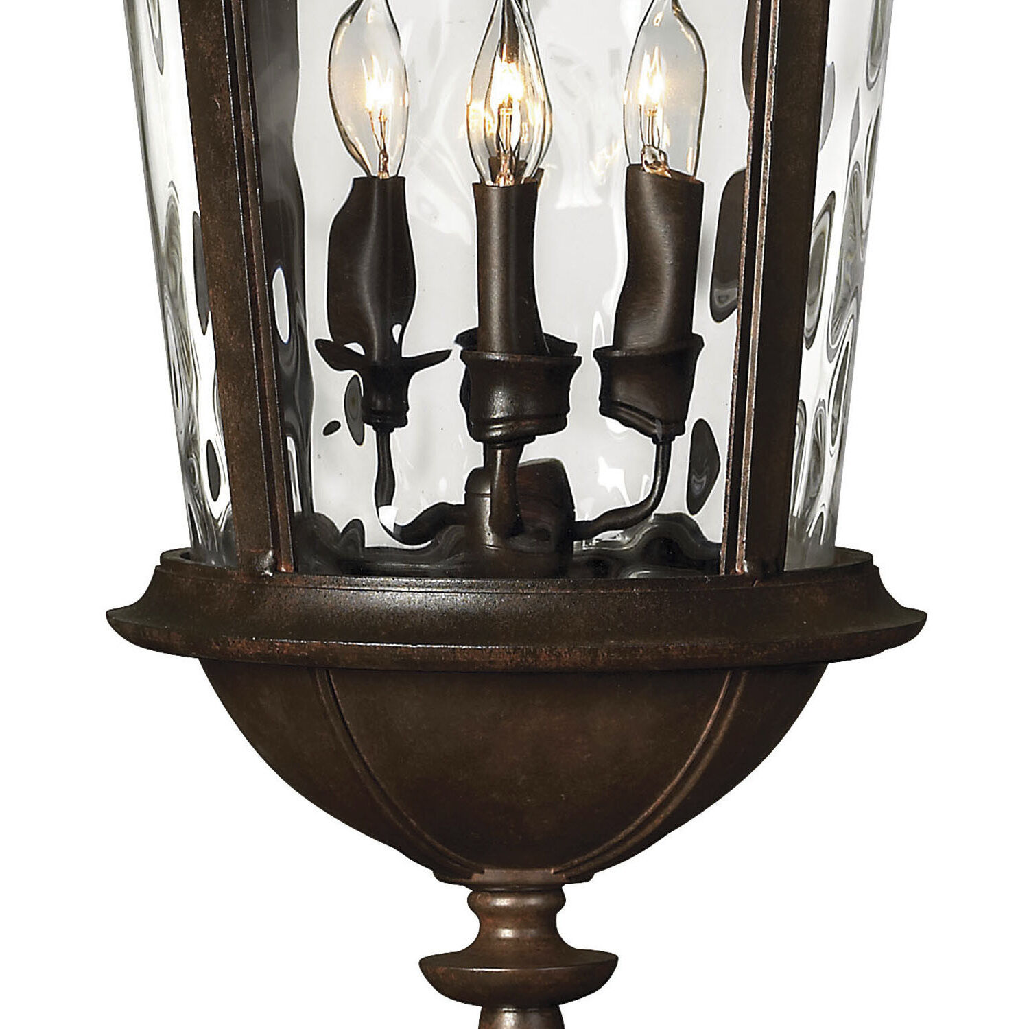 Estate Series Windsor 4 Light 12.5 inch River Rock Outdoor Hanging Lantern