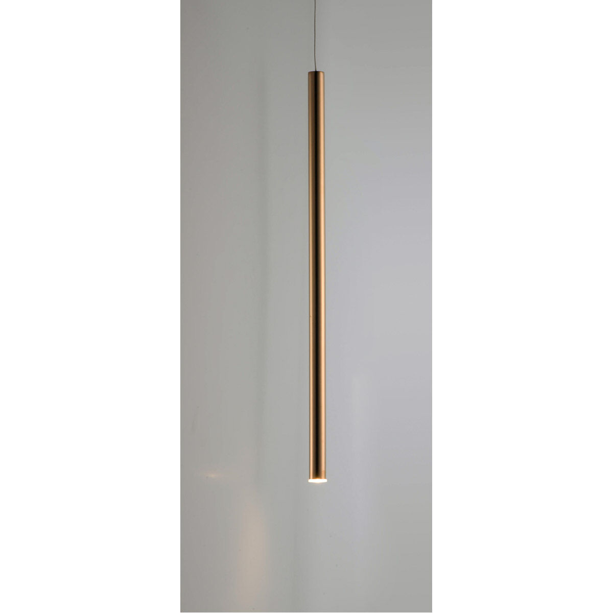 Flute LED 1 inch Rose Gold Mini Pendant Ceiling Light