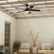 Tide 52 inch Satin Black with Weathered Medium Oak Blades Ceiling Fan