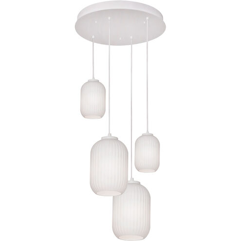 Callie 4 Light 18 inch White Pendant Ceiling Light