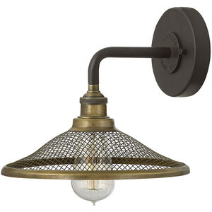 Rigby LED 10 inch Buckeye Bronze with Heritage Brass Indoor Wall Sconce Wall Light