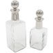 Anita Silver and Clear Lidded Bottles