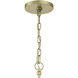 Flower Child 5 Light 26 inch Ambry Gold Pendant Ceiling Light