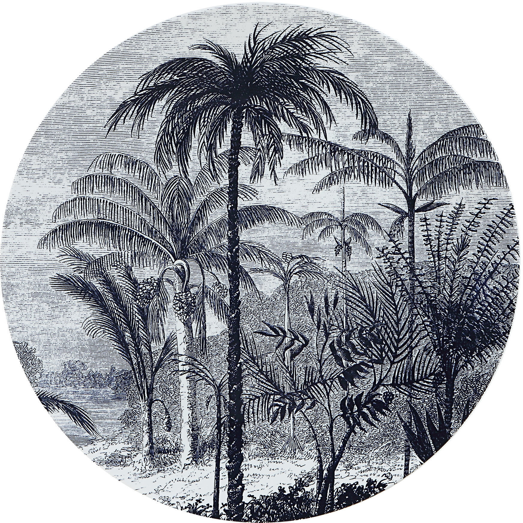 Maliya White and Blue Wall Decor, Set of 5