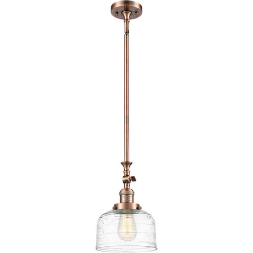 Franklin Restoration Bell LED 8 inch Antique Copper Mini Pendant Ceiling Light