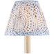 Lenore Blue and Ivory 6 inch Tapered Chandelier Shade