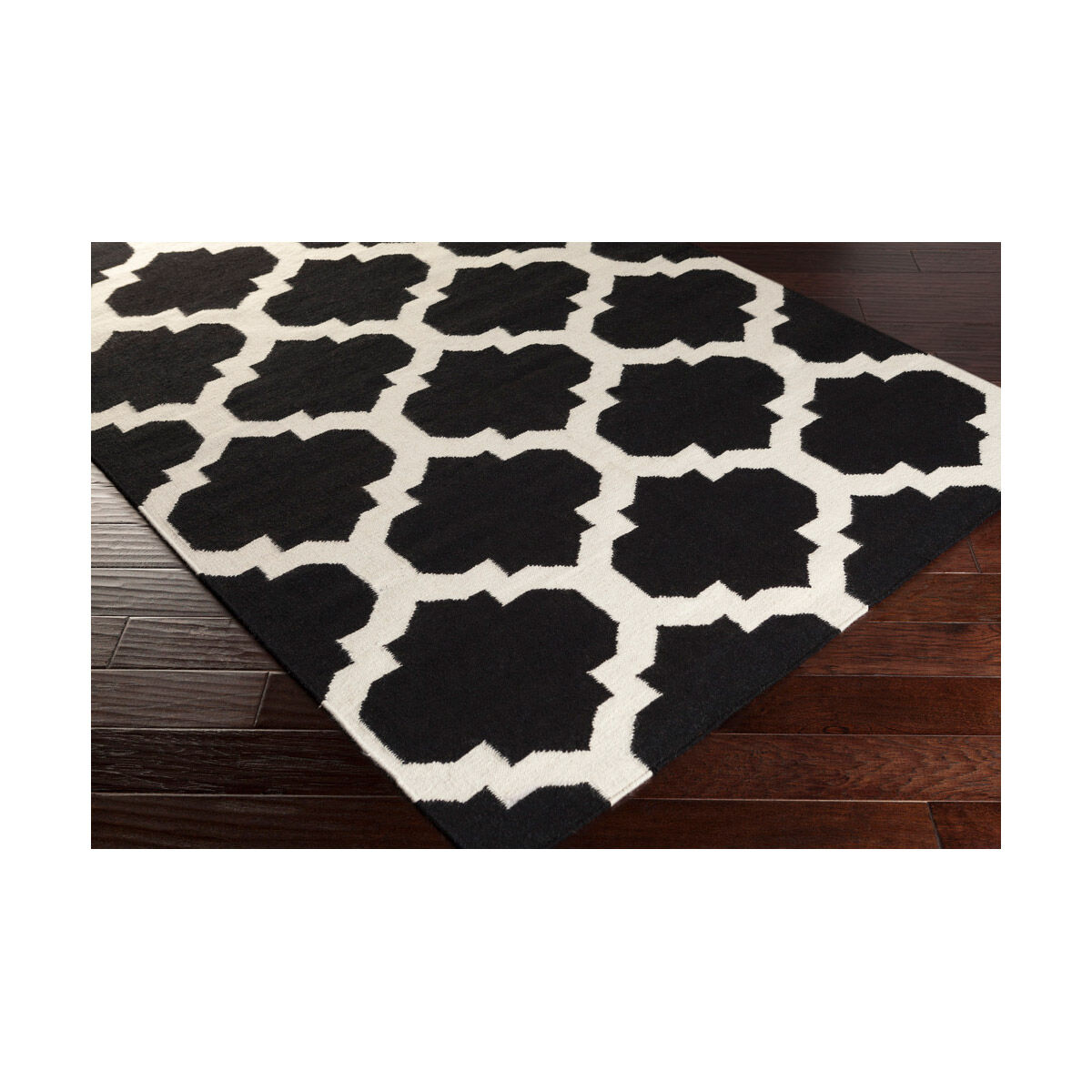 York 72 X 48 inch Black Indoor Area Rug, Rectangle