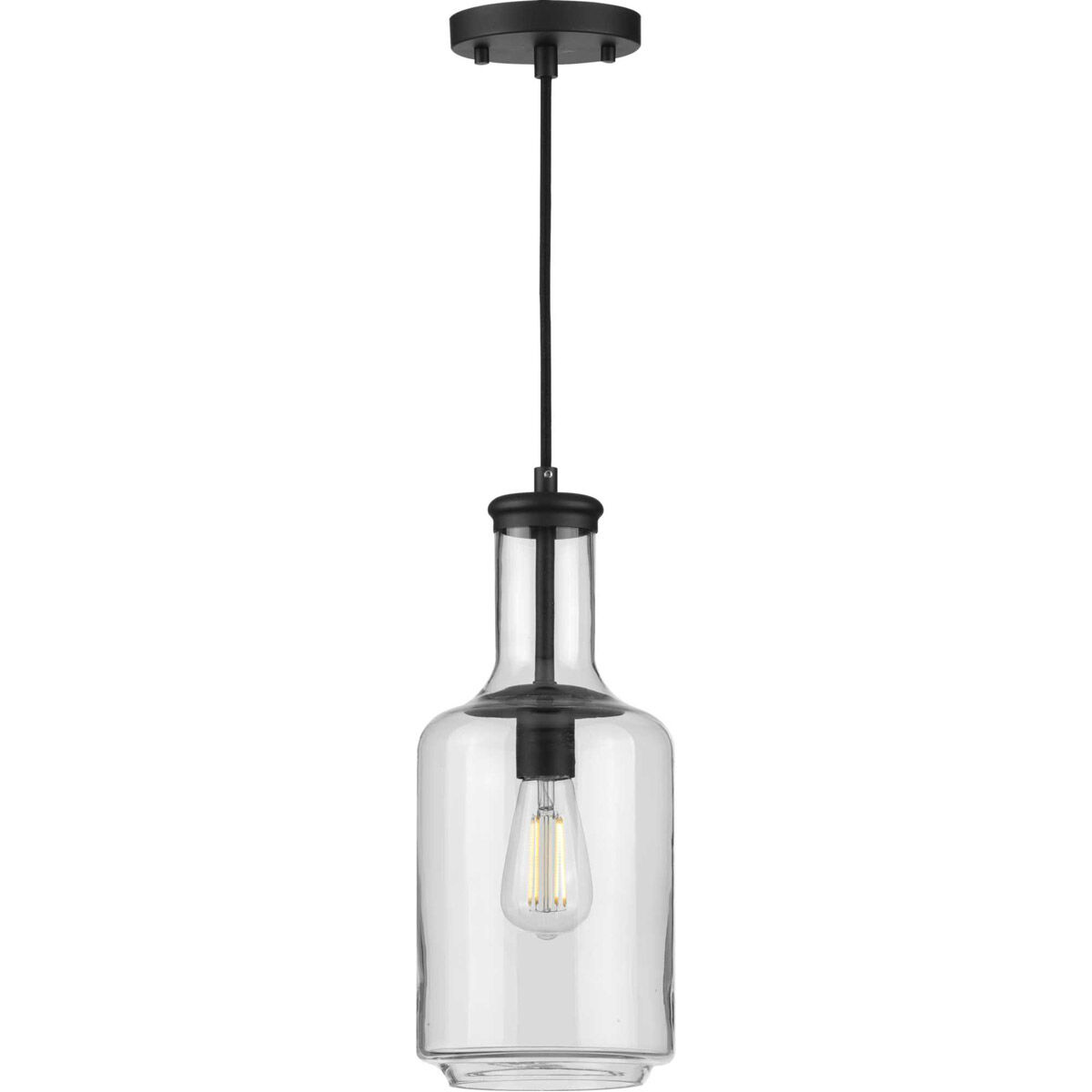 Latrobe 1 Light Matte Black Pendant Ceiling Light