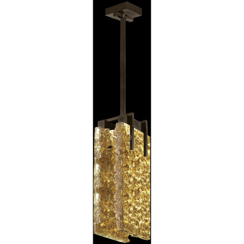 Terra 2 Light 7.75 inch Bronze Pendant Ceiling Light in Gold Leaf