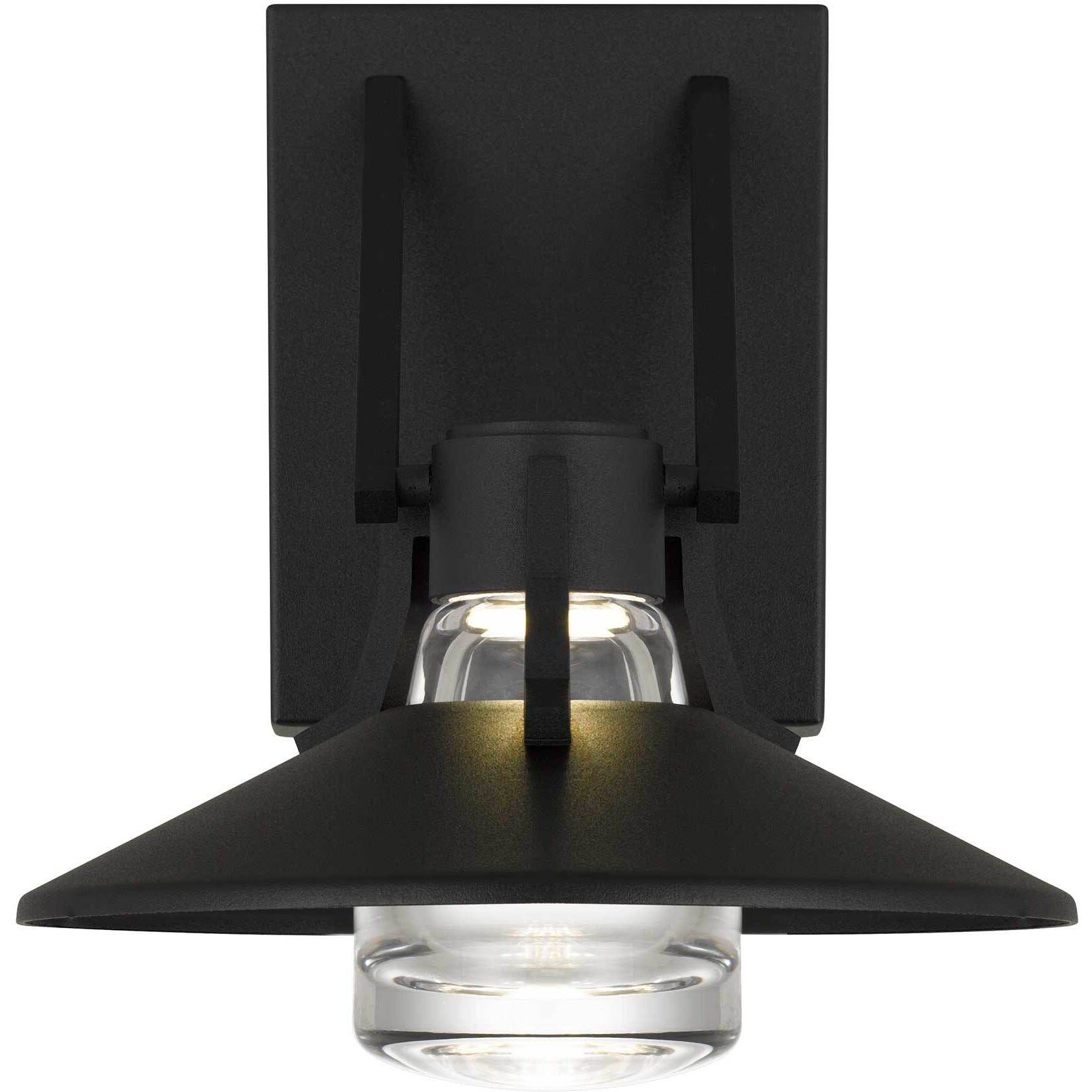 Radiant LED 9 inch Sand Black Outdoor Wall Sconce