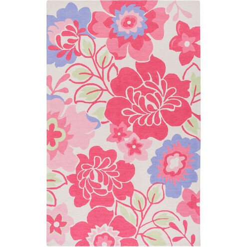 Peek-A-Boo 114 X 90 inch Pink and Purple Area Rug, Poly Acrylic