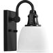 Preston 1 Light 7.5 inch Matte Black Bath Light Wall Light