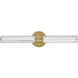 Georgette LED 24 inch Lacquered Brass Bath Light Wall Light