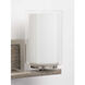 Mast 2 Light 14 inch Brushed Nickel Bath Vanity Wall Light