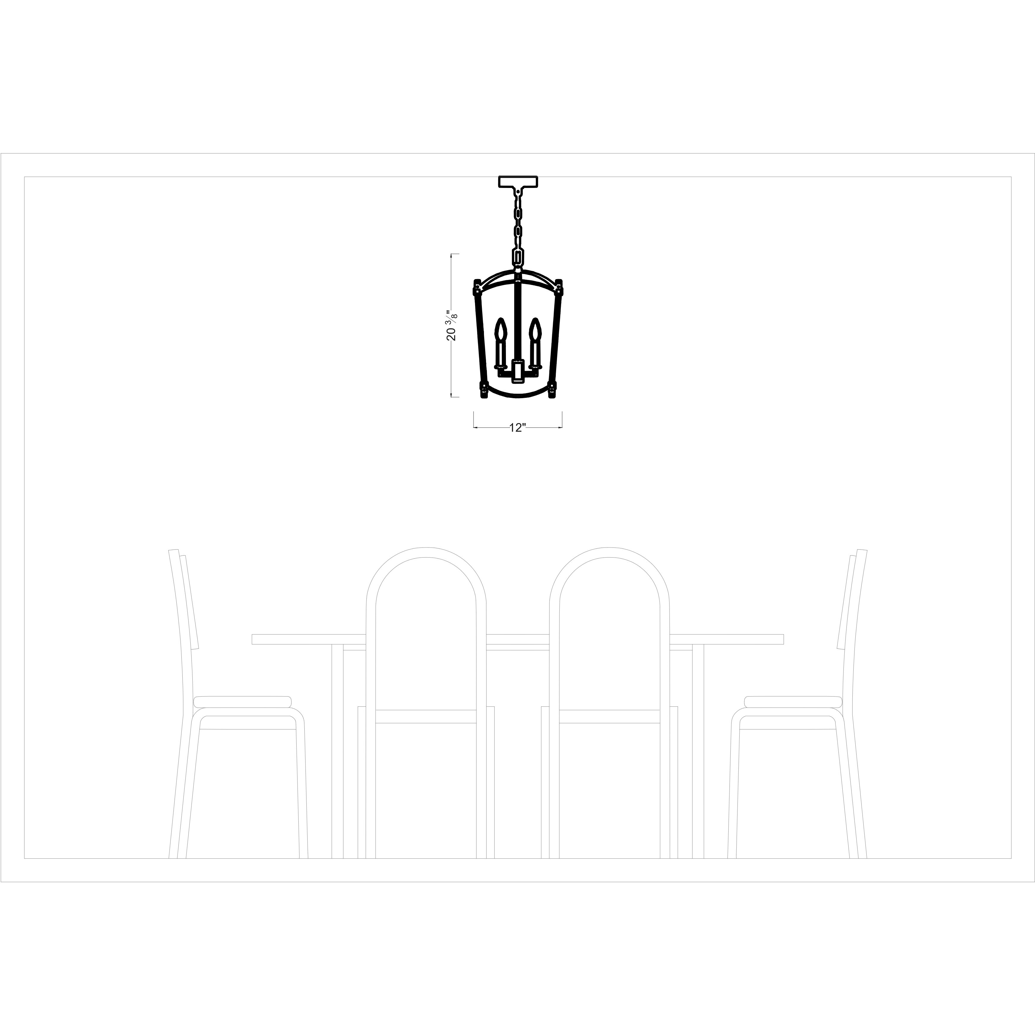 Sean Lavin Thayer 3 Light 12 inch Antique Gild Mini-Lantern Chandelier Ceiling Light