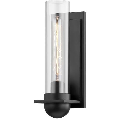 Kai 1 Light 5 inch Satin Black Wall Sconce Wall Light