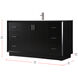 Hayes 60 X 22 X 35 inch Black Vanity Sink Set
