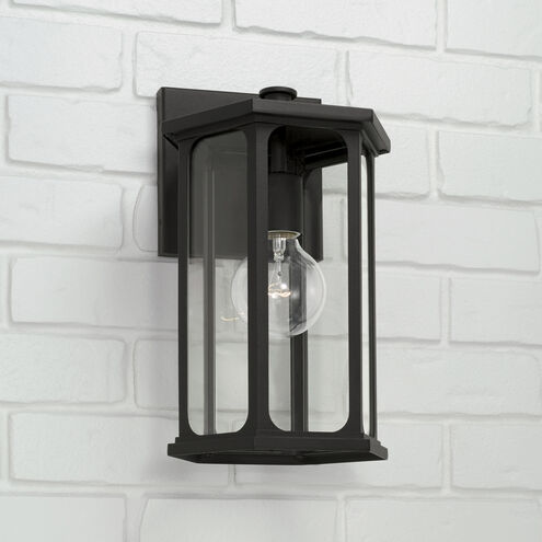 Walton 1 Light 13 inch Black Outdoor Wall Lantern