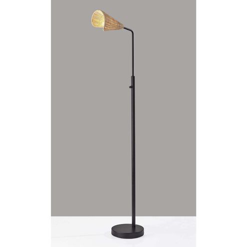 Cove 58 inch 60.00 watt Black Floor Lamp Portable Light