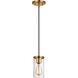 Sean Lavin Zire 1 Light 4 inch Satin Brass Mini-Pendant Ceiling Light