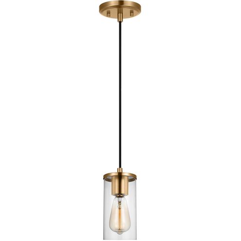 Sean Lavin Zire 1 Light 4 inch Satin Brass Mini-Pendant Ceiling Light