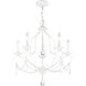 Chesterfield 5 Light 22 inch Antique White Chandelier Ceiling Light