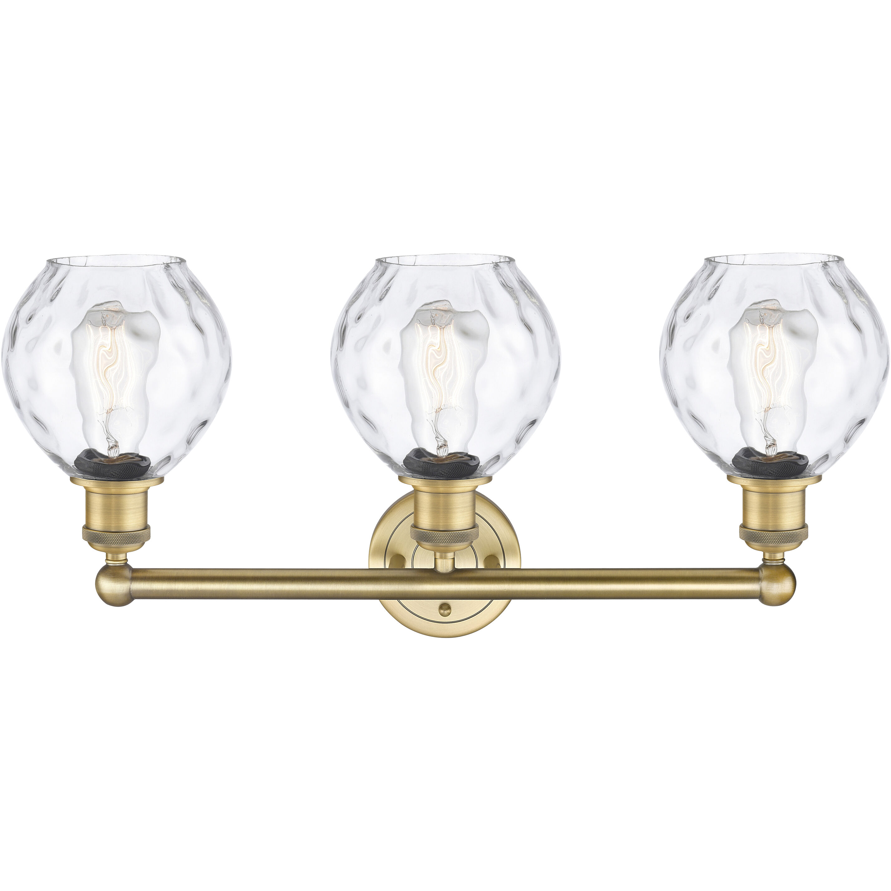 Waverly 3 Light 24 inch Brushed Brass Bath Vanity Light Wall Light