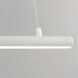 Continuum LED 38.5 inch White Linear Pendant Ceiling Light
