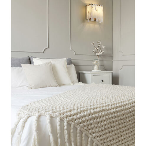 Viviana 2 Light 7.5 inch Rubbed Brass Wall Sconce Wall Light