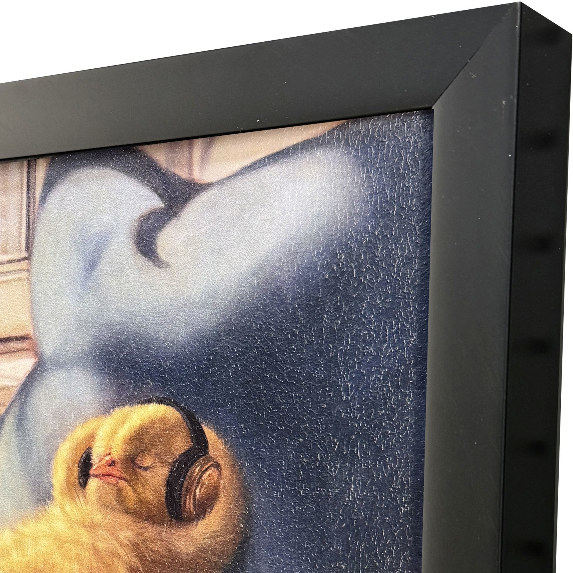 Cozy Beats 11 X 11 inch Non-Glass Framed Art, Propac