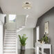 Bellingham 3 Light 15 inch Bronze Large Semi-Flush Ceiling Light, Large