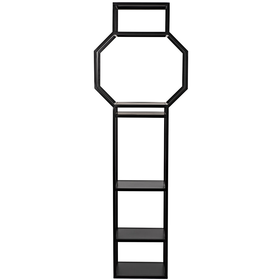 Downtown B Matte Black Bookcase