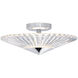 Signature Origami LED 16 inch Polished Chrome Semi-Flush Mount Ceiling Light, Schonbek Signature