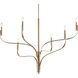 Livadia 6 Light Champagne Bronze Chandelier Ceiling Light, 1 Tier Large