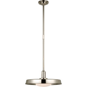 Chapman & Myers Ruhlmann LED 18 inch Polished Nickel Factory Pendant Ceiling Light