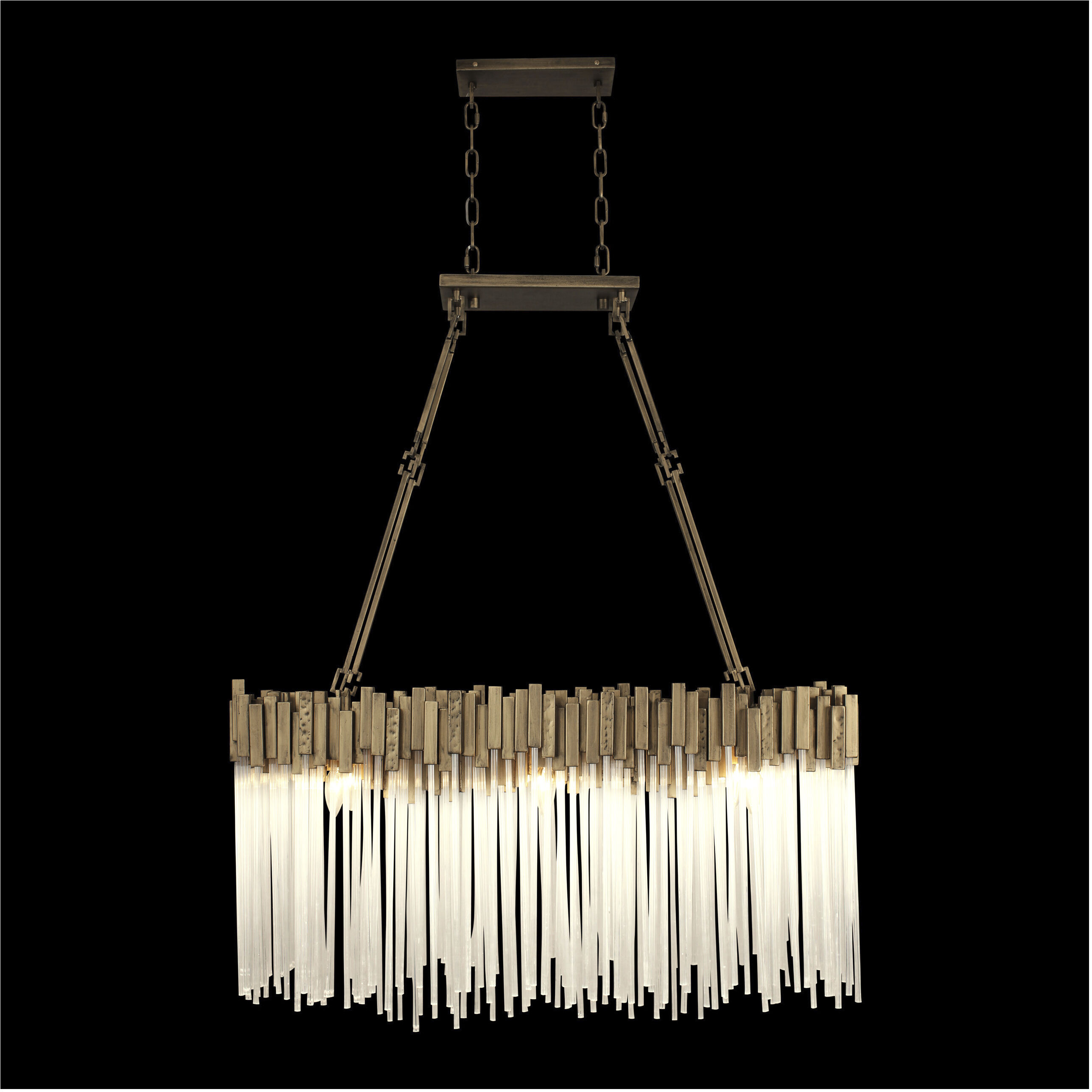 Matrix Linear Pendant Ceiling Light in Havana Gold, 6