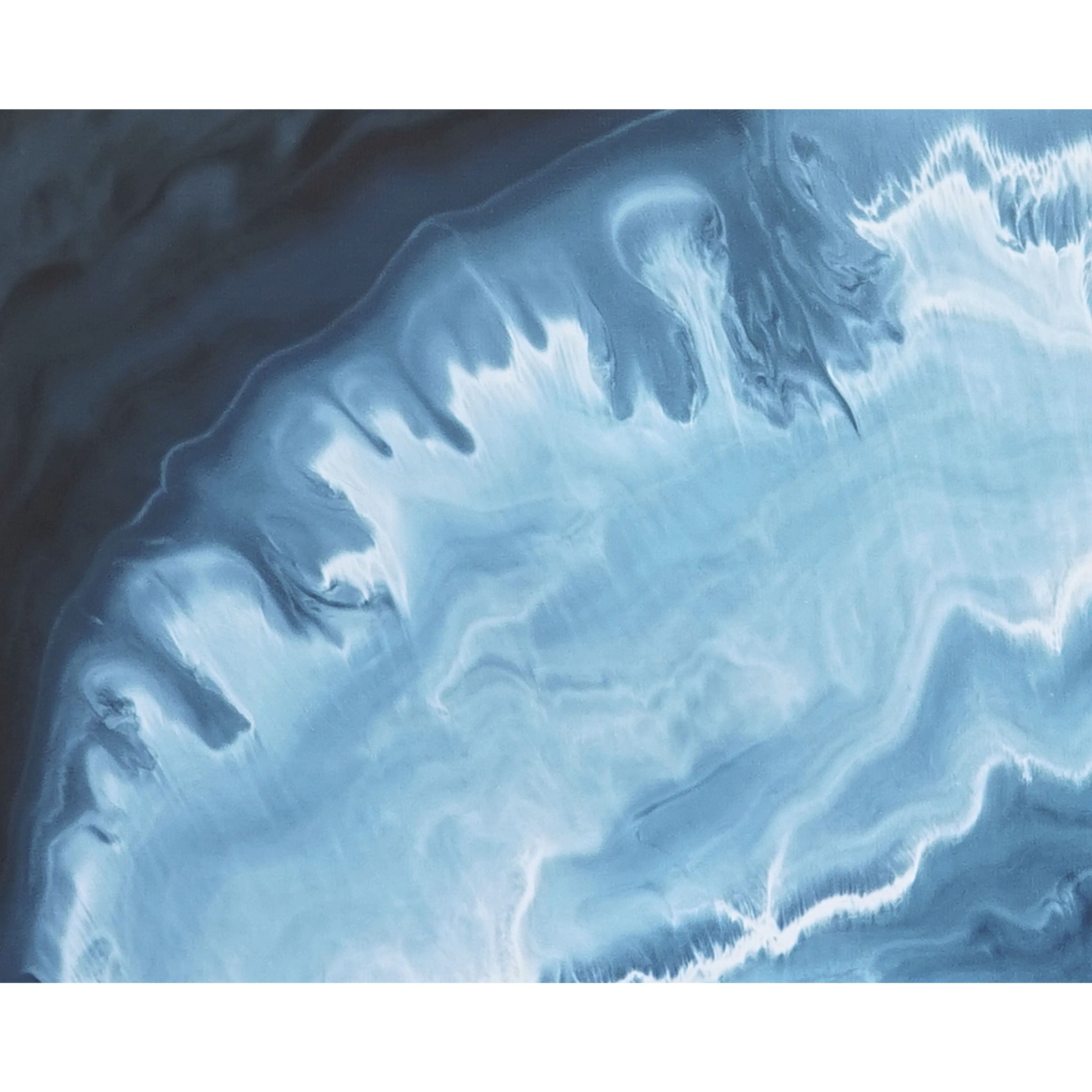 Aquamarine Distressed Brown Luxe Art, Set Of 2