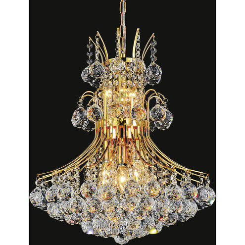 Princess 10 Light 24 inch Gold Down Chandelier Ceiling Light
