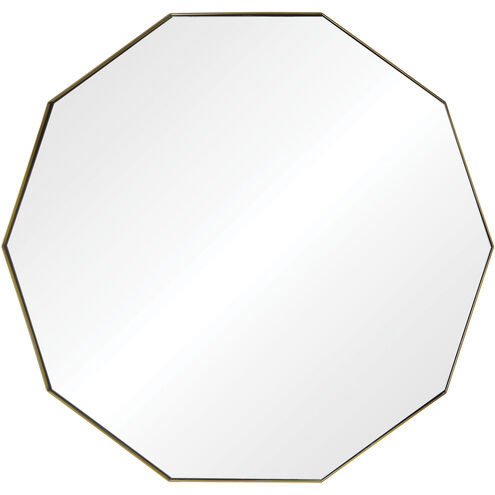 Cruz 40 X 40 inch Antique Brass Wall Mirror