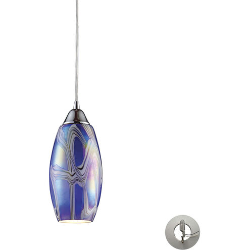 Iridescence 1 Light 5 inch Satin Nickel Multi Pendant Ceiling Light, Configurable