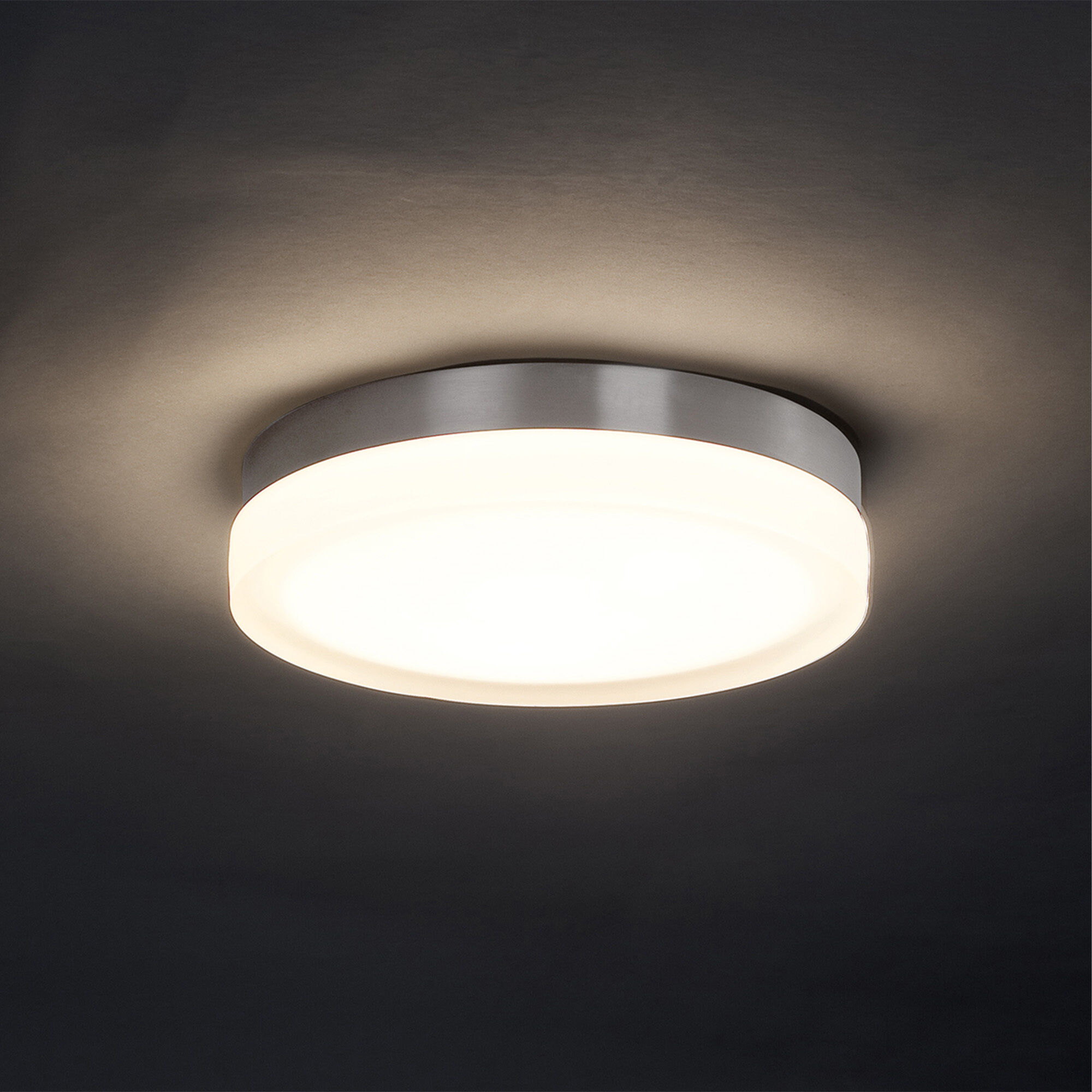 Circa LED 11 inch Titanium Flush Mount Ceiling Light in 3500K, 11in.
