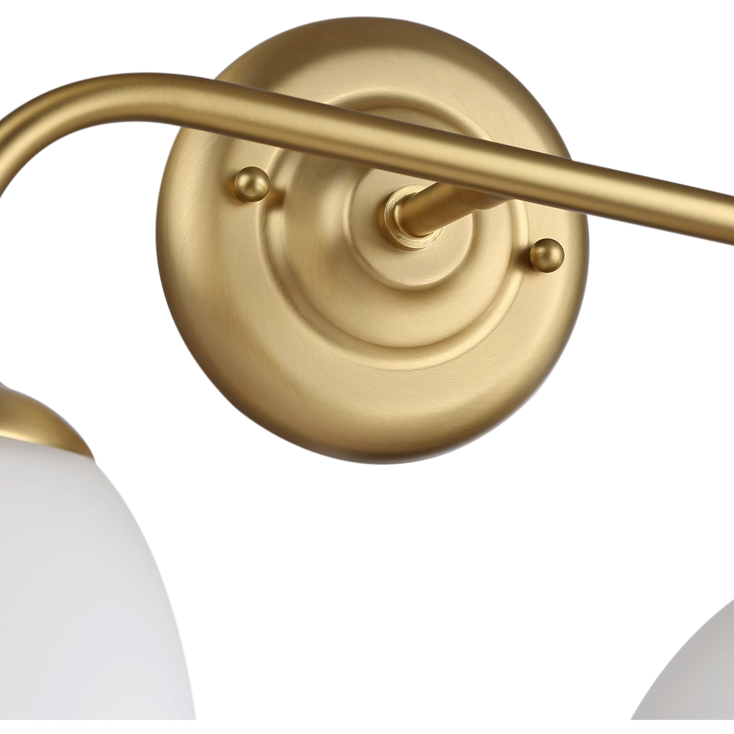 Dorinda Vanity Wall Light in Brushed Champagne Brass