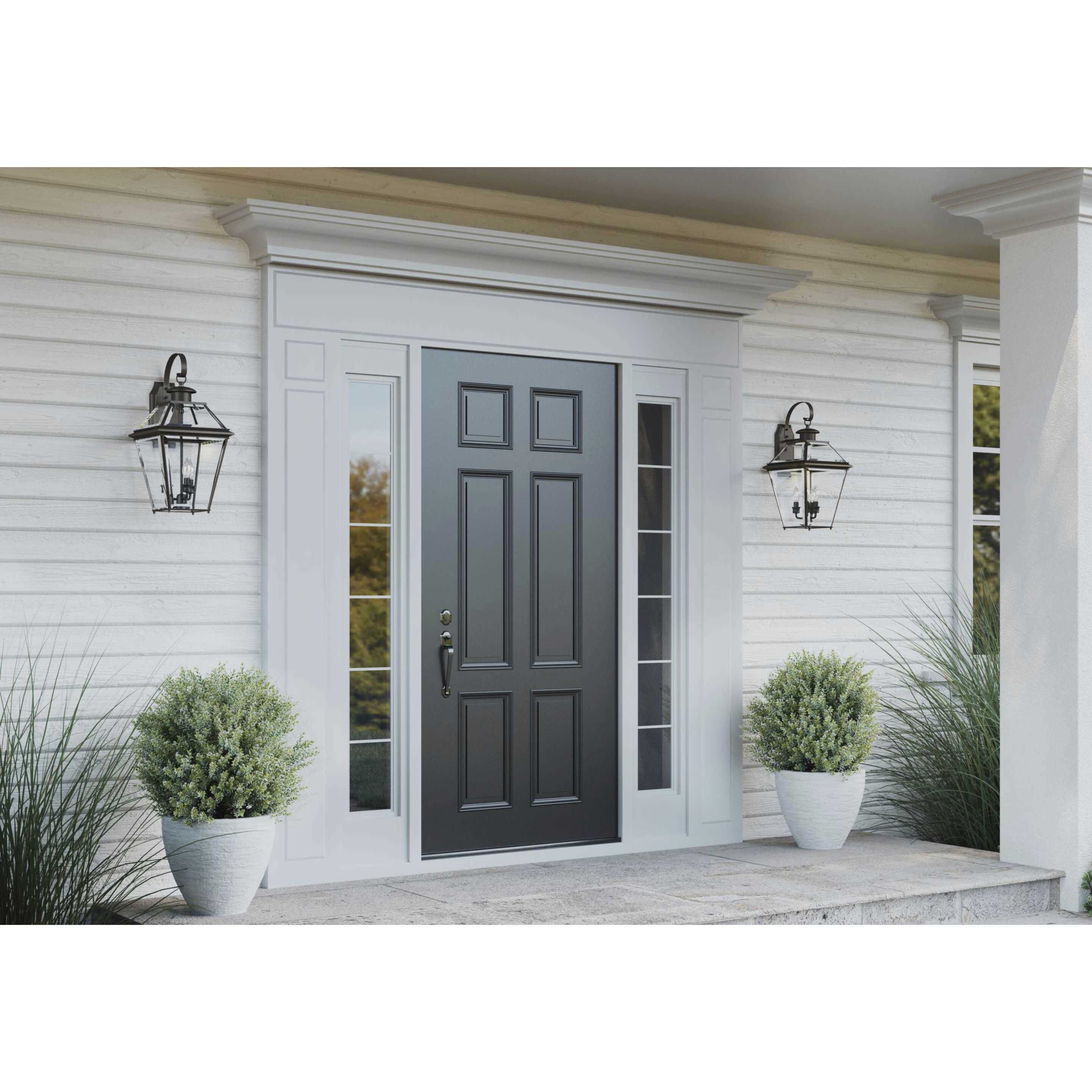 Burlington 3 Light 22 inch Antique Bronze Outdoor Wall Lantern, Large