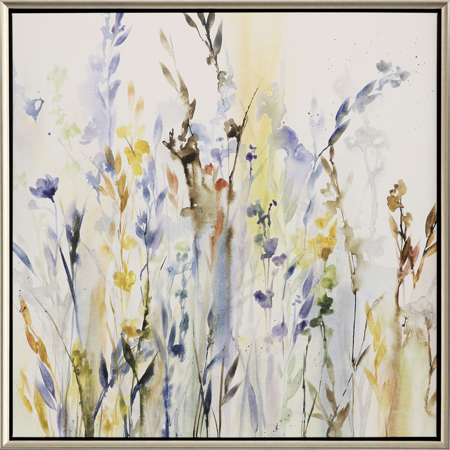 Window Art Blue and Green and Multi and Yellow Canvas