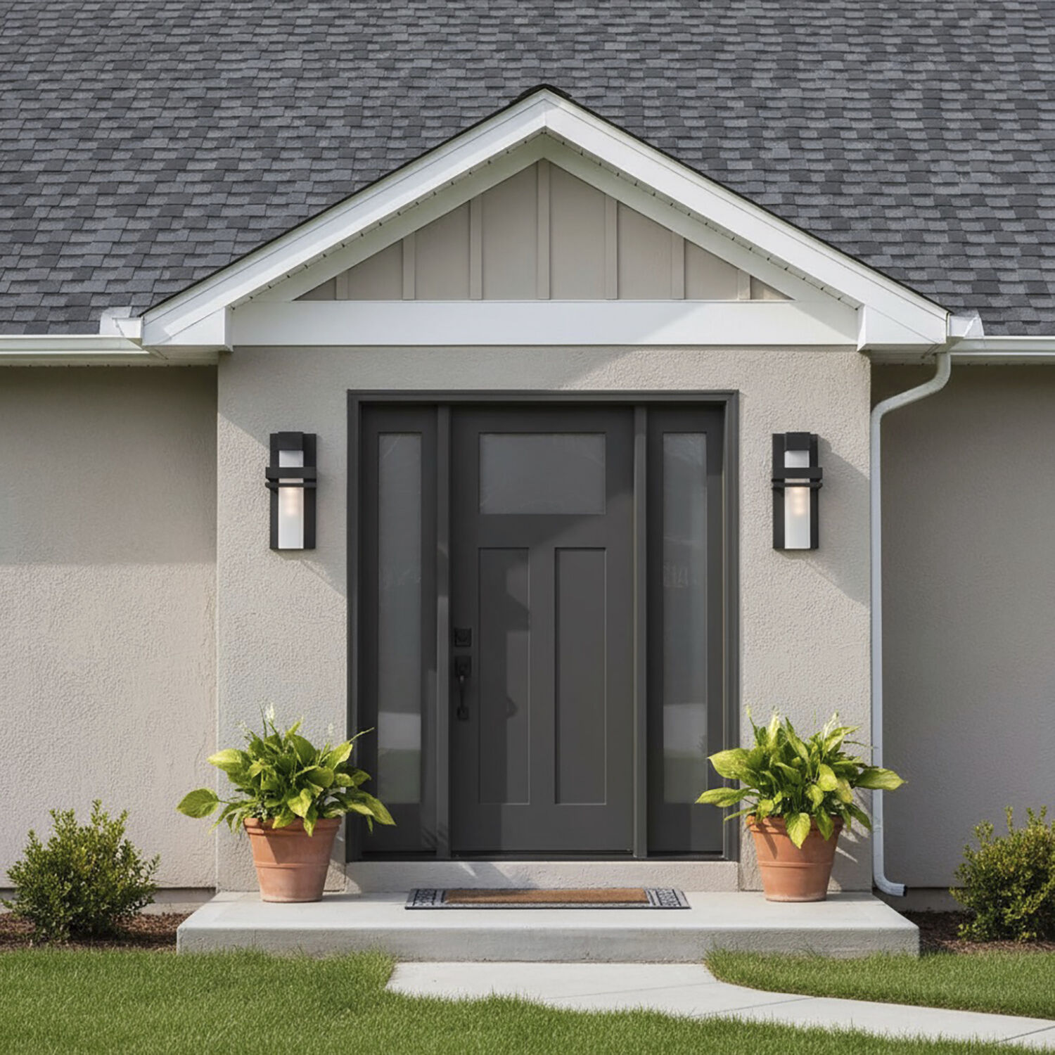 Camden LED 16 inch Black Outdoor Wall Light