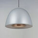 Fungo LED 15.75 inch Dark Grey and Coffee Single Pendant Ceiling Light in Dark Grey/Coffee