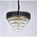 Canada 12 Light 24 inch Black and Gold Chandelier Ceiling Light