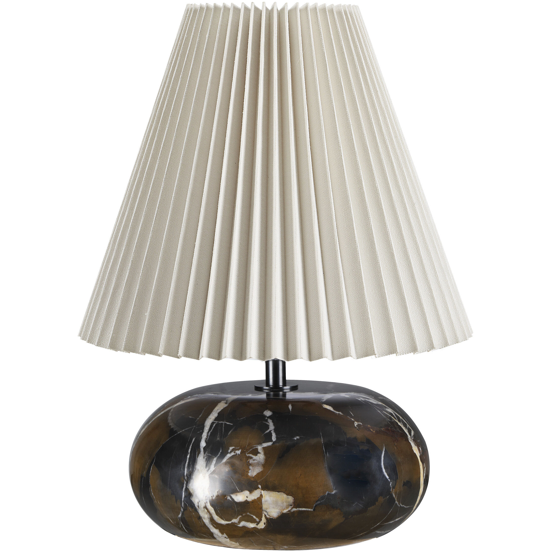 Noto Brown 14 inch Brown Marble Table Lamp Portable Light