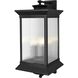 Collins 4 Light 27.5 inch Black Outdoor Wall Sconce